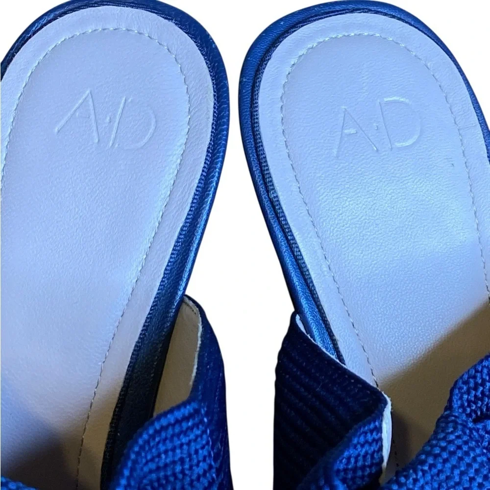 AD & Daughters Blue Tie Stiletto Pumps Women’s Size 7.5